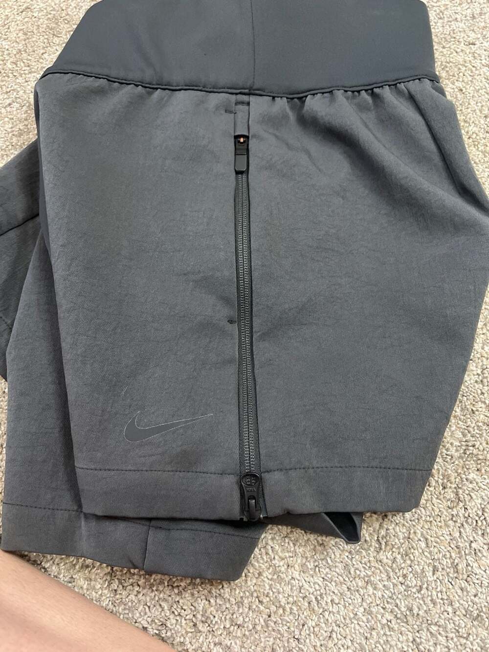 Nike Women's Tech Pack High-Waisted Woven Shorts in Black - Picture 5 of 7